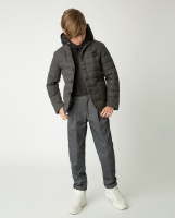 Серая демисезонная куртка Gulliver, школьная форма для мальчиков  фото, kupilegko.ru